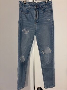 American Eagle Next Level stretch Distressed Skinny jeans
